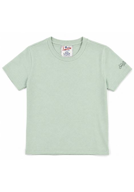 T-shirt in lino SAINT BARTH | ALE0002 ALEX N01141L LINEN 55 MINT